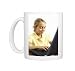 Girl using a laptop computer Photo Mugs