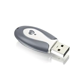 IOGear Enhanced Data Rate Bluetooth USB Adapter with Range up to 66 ft. GBU221 (Grey)