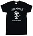 TS174 Joe Rock Beagle in Black T-Shirt Snoopy Peanuts