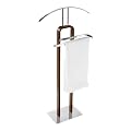 Wenko 18558100 Herrendiener Tallone - Holz-Chrom, 48 x 107 x 20 cm, Walnuss-Optik