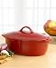 Calphalon Enamel Cast Iron 8 Quart Dutch Oven, Cabernet Red