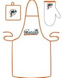 Miami Dolphins Apron and Mitt Set