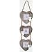 Chic & Shabby Triple Wooden Hanging Heart Photo Frame