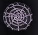 Lilac Metallic Spider Web Crocheted Hair Bun Cover- MEDIUM