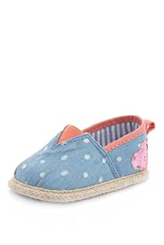 Spotted Slip-On Espadrille Pram Shoes