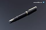 Namiki Falcon Fountain Pen - Black, Medium Nib 60252