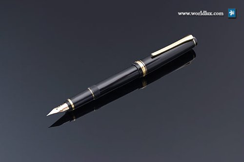 Namiki Falcon Fountain Pen - Black, Medium Nib 60252