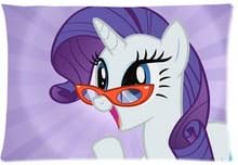 Guse case Cotton My Little Pony Wearing Glasses Cartoon Throw Pillow Case Home Custom Cushion Cover 18 X 18 Inch One Side