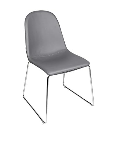 Glam Home Set Sedia 2 pezzi Glasgow Grigio