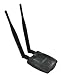 Etekcity High Power 802.11 B/N/G 300M USB Wireless 1000mw Wifi Network Adapter with Dual Antenna