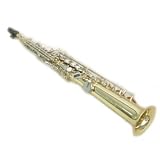 Cecilio Gold Lacquer Plated Body & Nickel Plated Keys Soprano Saxophone - B000FBEUXM