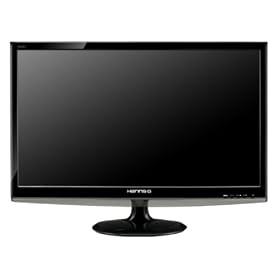 HannsG HL231DPB 23 inch Widescreen LED TFT Monitor (1000:1, 250 cd/m2, 1920 x 1080, 5ms, Gloss Black)