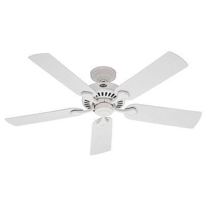 New Hunter Fan Company H 52inch 5 Minute Ceiling Fan 5 Blades Quiet White Blade Unmatched Quality