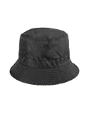Roberto Cavalli Black & Leopard Pattern Reversible Cloche Hat