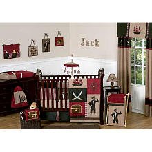 Treasure Cove Pirate Baby Bedding 9pc Crib Set