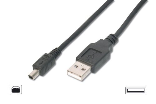 Childrens Toyshop  Electronics : USB Cable A Male - B Mini Male (Black) 5m