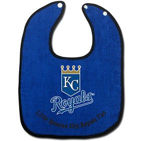 Kansas City Royals 2-Tone Snap Baby Bib