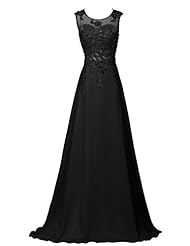 A-line Bateau Neck Sweetheart Floor Length Fitted Applique Sheer Beaded Wrap Sleeveless Chiffon Evening Dress/Bridesmaid Dress/Prom Dress 