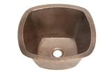 World Imports Belle Foret C5BARORB Square Copper Kitchen Sink, Oil Rubbed Bronze