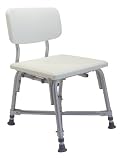 Review Medline  / Bariatric Heavy Duty Bath Bench / Chair with Back - FREE SHIPPING