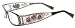 Authentic Ed Hardy Eyeglasses EHO712 Color BLACK CRYSTAL