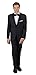 Alain Dupetit Men's Black Tuxedo