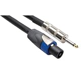 Hosa SKT-405Q 5-Feet SpeakON Speaker Cable to 1/4-Inch TS