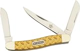 Professional Bull Riders 3.5-Inch Diamond Plate Stockman Pocket Knife