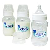 3 Pack Wide Neck Bottles 9 oz (BPA Free) by Bebek