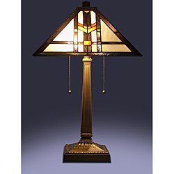 Tiffany Style Mission Table Lamp