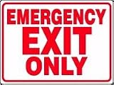 EMERGENCY EXIT ONLY 18