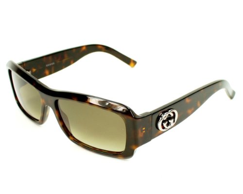 Gucci GG 2996 S DK TORTOIS/CR-BRWNGREY SHD Sunglasses (GG-2996-S-086-DB-55)