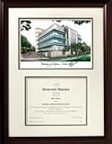IMAGE OF University of California, Irvine Graduate Framed Lithograph w/ Diploma Opening