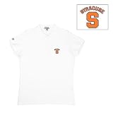 Syracuse Orangemen NCAA Classic Pique Polo Shirt for Women (White)