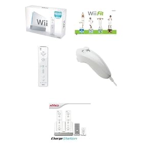 Wii Fun Bundle: Wii Console with Wii Fit and Nyko Charge Station