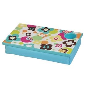 Flower Dot Lap Desk Tray Cup Holder by Room It Up