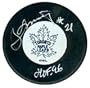 Borje Salming Autographed Toronto Maple Leafs Hockey Puck