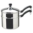 Farberware 50057 Classic Series Sauce Pan with Double Boiler Insert 2-qt.