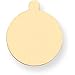 14K Gold Round Stamping Disc 0.018
