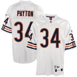 Reebok Chicago Bears Walter Payton Premier Throwback White Jersey Medium