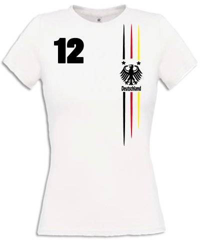 DEUTSCHLAND FRAUEN FUSSBALL EM 2013 FANSHIRT 3306(F) Gr. L