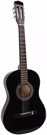 Muse MUSEUNLIMITED Black 38 Inches 6 Nylon Strings Beginners / Starter / Student / Adult Folk Acoustic Guitar Kits with Accessories