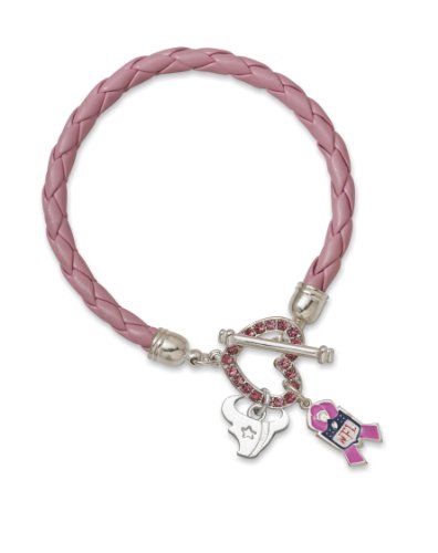 NFL Houston Texans Breast Cancer Awareness Bracelet by LogoArt®
