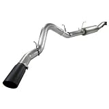 aFe 49-44029-B 5 Cat-Back Exhaust System for GM Diesel Trucks with Black Tip by aFe