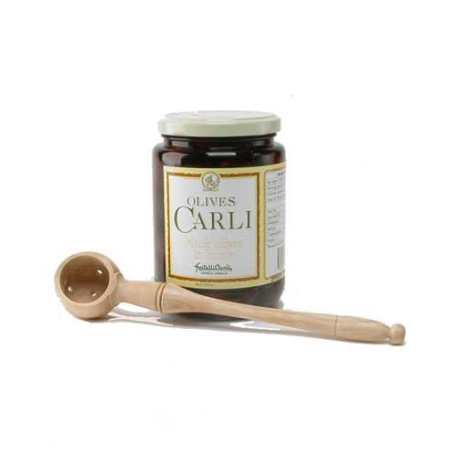 Carli Olive Nere in Salamoia (400 Gram) by igourmet.com by Olio Carli
