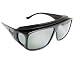 Fitovers Classic Sport Sunglasses Medium Matte Black Frame w/Polarized Gray Lens
