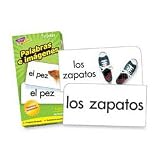 kids and infants educational toys item: TEPT53007 - Flash Cards, Spanish, More Picture Words,96/BX