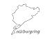 Aufkleber Nürburgring 12cm chrome