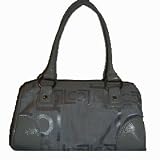 Women's Liz Claiborne Purse Handbag Heritage Mosaic Silver Logo
