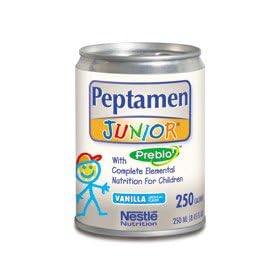 Peptamen Junior with PREBIO, 250 ml Cans, 24/Case - Vanilla